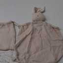 Mikito Organic Cotton Baby Muslin Lovey Bunny - Oeko-TEX & GOTS Certified - Security Blanket & Perfect Loveys for Babies - Unisex New Baby Gift for Ultimate Comfort & Peaceful Dreams (Beige)