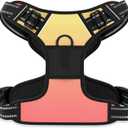 Rnivvi No Pull Dog Harness, Cute Reflective X-Large Sized Puppy Harness, Adjustable Soft Padded Vest for Large Dogs, Heavy Duty Pet Vest with Easy Control Handle for Walking, Abstract Gradient