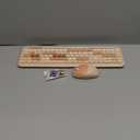 Wireless Keyboard and Mouse Combo, Retro Typewriter Keyboard with Round Keycaps, Full-Size Ergonomic, Brown, Ideal for Windows PC, Home, Office, and College, Wireless Keyboard Mouse Combo