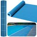 Tondiamo Pool Mats Non Slip Drainage Floor Pool Deck Mats,1x 40 Ft,Blue