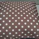 1 Pc Classic Coffee Brown Polkadots Pattern, Boho Polka Dot Throw Pillow 16"L x 16"W