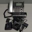 AT&T DECT 6.0 Corded/Cordless Home Phone with 2-Handset and Answering Machine, Smart Call Blocker, Caller ID, Large Backlit Display, Big Button, Speakerphone, Intercom: CL84218 (Charcoal Black)