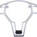 Steering Wheel Trim Cover Chrome for Mercedes C250 C350 C63 AMG E63 AMG 2012-15, C300 2012-14, CLA250 CLA45 AMG 2014-19, E250 E63 AMG S 2014-16, E350 2012-16, E400 2013-17, E550 2012-17