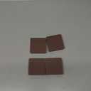 CasterMaster Non-Slip Furniture Pads Square Rubber Anti-Skid Caster Cups, Leg Coasters - Anti-Sliding Floor Protectors for Furniture (Brown, 2'' x 2'' - 4 Pack) - Couch Grips to Prevent Sliding
