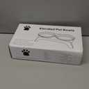 Elevated Dog Bowls for Small Dogs, 3 High Raised Dog Bowl Stand with Dual 5 Stainless Steel Bowls Non-Slip Pet Feeder for Puppy and Cats, Dishwasher Safe, Grey