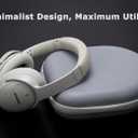 Ginsco Universal Headphone Case Compatible with JBL Tune 510BT 720BT, Sony WH-CH 720N/WH-CH520, with Bose/JBL/Soundcore Life Q20i Q30/BERIBES/TOZO/KVIDIO etc. Waterproof Carrying Case (Gray White)