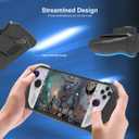 Upgraded Ultra Slim TPU Protective Case with Front Cover Compatible with ASUS ROG Ally, Shock-Absorption, Non-Slip and Anti-Scratch Design Cover Protector (Black)