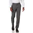 Amazon Essentials Men's Slim-Fit Flat-Front Dress Pant, Dark Grey, 42W x 32L