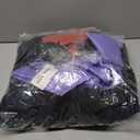 Queen Witch Costume Women Cosplay Dress Accessories Crown Cloak Belt Fairy Snow Robe Adult (X-Large, Purple)