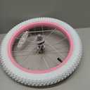 JOYSTAR 14 Inch Kids Bike Front Wheels Replacement with 14 Inch Air Rubber Tire White
