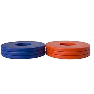 Premium Washer Toss Replacement Set - Durable Washer Replacements for Yard & Tailgate Games (Orange/Blue)