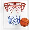 ArtCreativity Mini Over-the-Door Basketball Hoop Game Easy to Hang, No Assembly Required Includes 1 Mini Ball & Durable Net Hoop Indoor Basketball Toy Gift for Kids, Teens & Adults Bedroom Play
