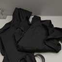 Momcozy Baby Wrap Carrier, Easy to Wear Infant Carrier Slings, Lightweight Hands Free Baby Sling, Adjustable Baby Carriers for Newborn to Toddler 8-35 lbs, Black