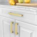 Asidrama 10 Pack 5 Inch(128mm) Brushed Gold Kitchen Cabinet Handles, Cabinet Pulls Kitchen Cabinet Hardware for Cupboard Drawer Pulls