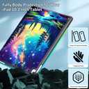 Lokigo Case for iPad 9th/8th/7th Generation (2021/2020/2019) 10.2 Inch, iPad Air 3rd Generation/Pro 10.5", Build with Pencil Holder, Protective Soft Back Stand Cover, Aurora