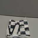 HIWX Rad Little Cool Dude Preppy Black Checkered Peace Sign Lightning Decorative Pillowcase Throw Pillow Cover,Trendy Preppy for Sofa Bed Boy Teen Room Dorm Decor 18 x 18 Inch Pillow Case Set of 4 (White)