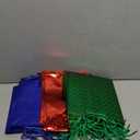 30 Pcs Christmas Bags Gift Medium Size Bulk Metallic Foil Shiny Glitter Christmas Wrap Gift Bags 7x9 in Holographic Iridescent Xmas Goodie Treat Tote for Xmas Holiday Party Favor Packaging (Red,Green,Blue)