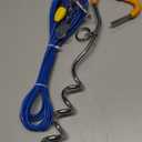 Petbobi Dog Tie-Out Cable and Stake - 30ft Heavy Duty Cable with Spring, No Tangle, 16in Ground Stake, Ideal for Yard, Camping and Beach, Suitable for Small Medium Large Dogs Up to 120 lbs, Blue