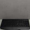 Wireless Keyboard and Mouse Combo, Full-Sized 2.4GHz Wireless Keyboard with Comfortable Palm Rest and Optical Wireless Mouse for Windows, Mac OS PC/Desktops/Computer/Laptops (Black)