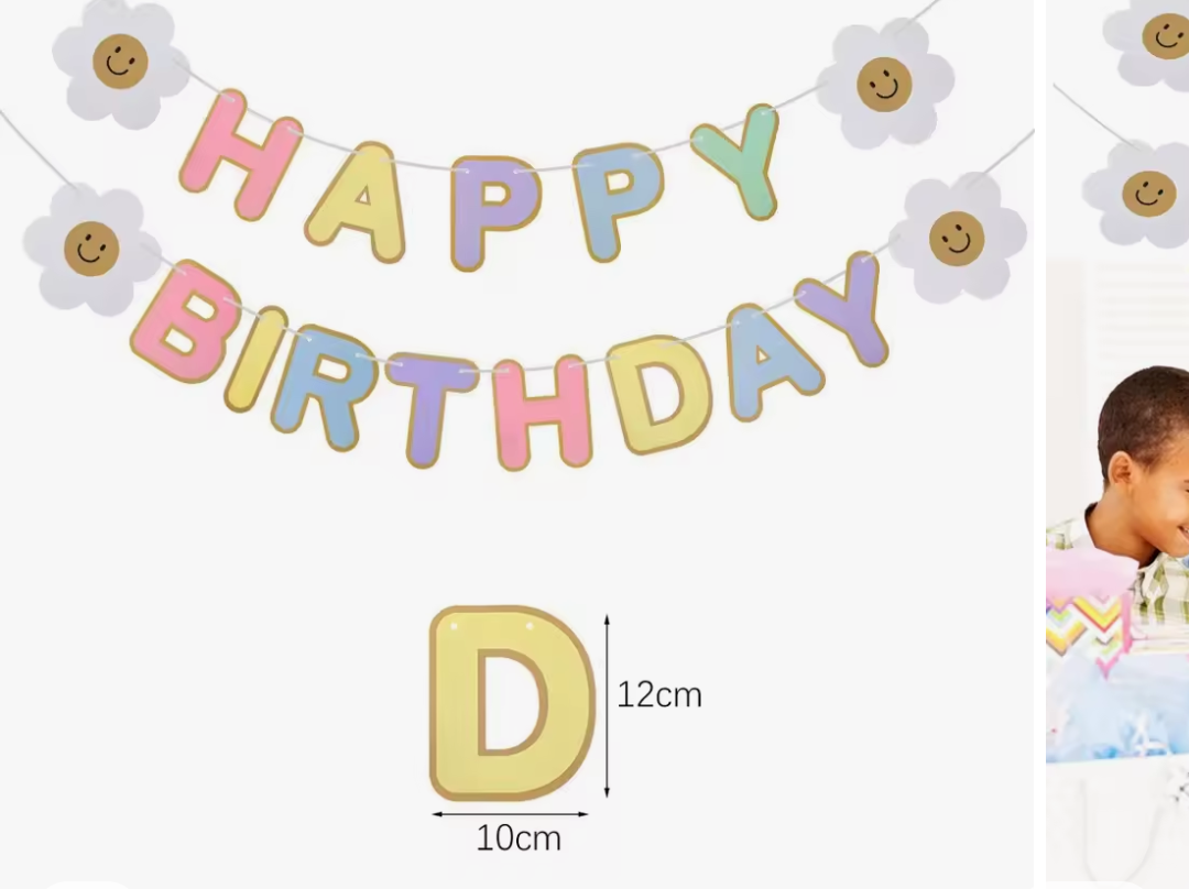 Hanging Garland Flag for Home Birthday Decoration Diy wall Bunting