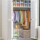 Kitsure Thicker & Sturdier Shoe Boxes - 12 Pack White Clear Plastic Foldable Storage Organizer with Magnetic Door, Reinforced Heavy-Duty Design for Sneakers, Toiletries & Accessories, 13.2"x9.8"x7.3"