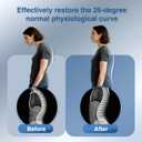 Back Stretcher for Lower Back Pain Relief, Adjustable Lumbar Traction Device, Ergonomic Spine Board with Acupressure Points, Back Massager for Spinal Decompression and Scoliosis