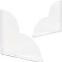 2pcs Shower Splash Guard, Large Water Splash Guard for Bathtub Corner, Keep Water in Shower or Bath (9.25" x 9.25")