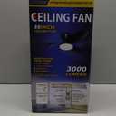 Small Ceiling Fan with Light - 35 Inch Flush Mount Ceiling Fans with Lights and Remote, Low Profile Ceiling Fan with 3 Reversible Blades, 6 Wind Speeds, Black Ceiling Fans for Bedroom Kitchen