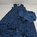 Sequin Wedding Guest Dress with Jacket Mother of The Bride Dress Blue Green 12