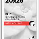 Americanflat 20x28 Picture Frame with Polished Plexiglass - White Picture Frame - Wide Photo Frames Made of Engineered Wood for Vertical or Horizontal Wall Display - Epic Collection - White