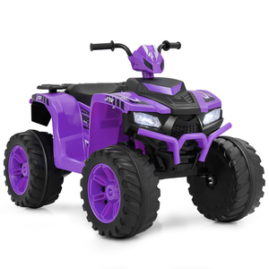  24V Kids Ride-on Electric ATV with Wireless Connection for Toddlers 3-8 Years Old - Purple - TQ10248US-ZS