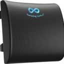 Everlasting Comfort Lumbar Support Pillow for Office Chair - Memory Foam Back Cushion for Car Seat - Promotes Better Posture, Back Pain Relief - Ideal Gaming and Desk Chairs Work and Home Essentials (D. Black Cooling)