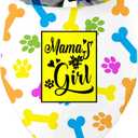 Mamas Girl Dog Bandana, Dog Mom's Girl Gift Dog Bandana, Pet Scarf Accessories, Printed Dog Bandanas Gift for Dog Lover Birthday or Christmas, for Small Medium Large Dogs(M9)