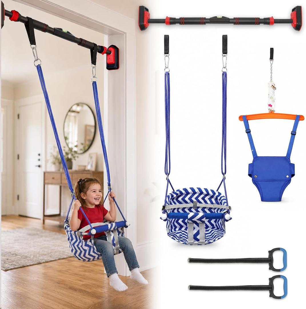 4-in-1 Doorway Swing for Kids Indoor Set