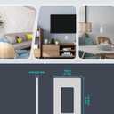 MORNING GROUP Matte Finish Single Decorator Switch Cover, 1-Gang Screwless Wall Plate, 4.53" H x 2.75" L, Polycarbonate Thermoplastic, UL Listed, White, 10 Pack