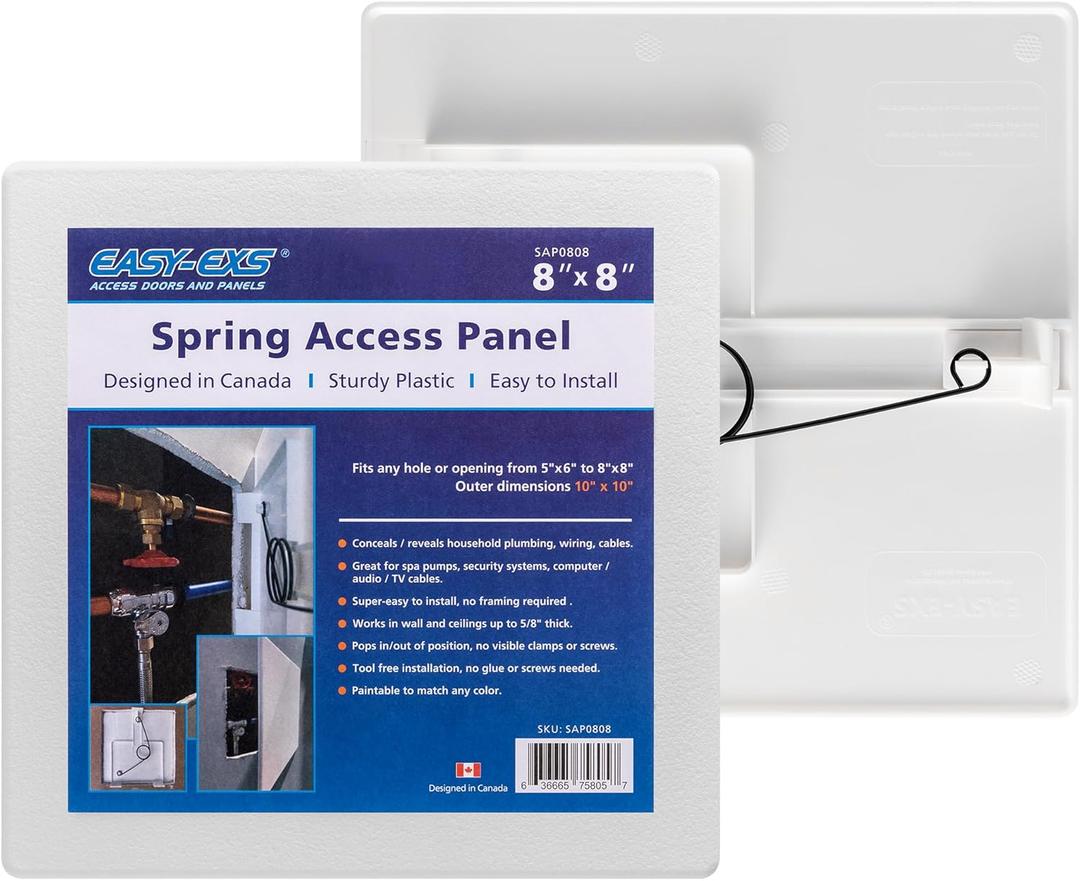 EASY-EXS Access Panels Spring-Fit 8"x8" (External 10"x10") Square