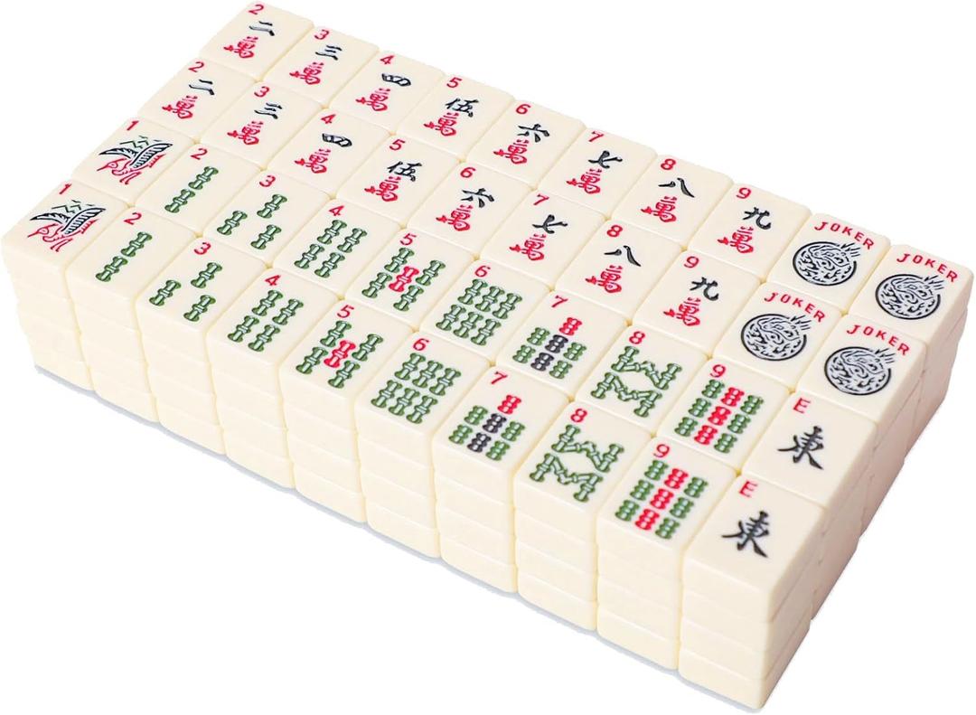 1.2 American Mahjong Tiles, 160 American Mahjong Tiles (Tiles Only, No Dice and Other Accessories) (Ivory)