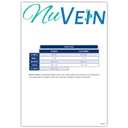 NuVein 8-15 mmHg Medical Compression Socks, Mid Calf Crew Length, Padded Cushion Foot, Black, X-Small