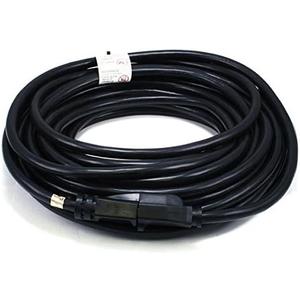50ft 12AWG Power Extension Cord Cable for Indoor and Outdoor - SJTW 12/3C NEMA 5-15P to NEMA 5-15R (15A/125V) AP305+SP506 - Black