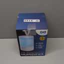 Everlasting Comfort 2.5L Top Fill Humidifier for Bedroom  Quiet, Easy to Fill & Clean, 24HR Runtime, Night Lights, Timer, Ultrasonic Cool Mist, Auto Shut-Off, Essential Oil Diffuser - White