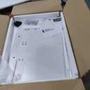 YITAHOME Vanity Desk Set with Large 35" LED Mirror and Lights, Makeup Table with 4 Drawers & Stool, 2 AC Outlets and 2 USB Ports, Adjustable Lighting, Modern Ample Storage Dressing Table, White