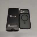 TOCOL for iPhone 17 Pro Max Case, Compatible with Magsafe, Full Camera Protection, Built-in Magnets, Translucent Matte for iPhone 17 Pro Max Phone Case 6.9 inch (Black)