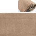 PURE ERA Carpet Stair Tread Landing Mat Tape Free Self Adhesive Non Slip Skid Resistant Indoor Doormat Area Rug Floor Mat for Kitchen Bathroom Workstations Washable 2' X 3' (Camel Brown)