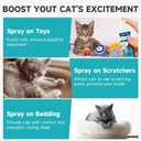2 x Catnip Spray for Cats, Catnip Spray for Indoor Cats, Catnip for Cats and Kittens, Natural Catnip, Mess-Free Kitten Catnip Mist Spray to Relieve Stress, Revitalizes Toys & Vitality, 6.76 Oz