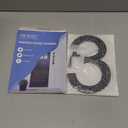 DEWEL 8 Inch Large Floating House Numbers, Black Acrylic Address Numbers for Outside, Modern 911 Visibility Signage with Mounting Nail Kit, Weatherproof Exterior Decor for Garage Gate Mailbox Wall (Number 3)