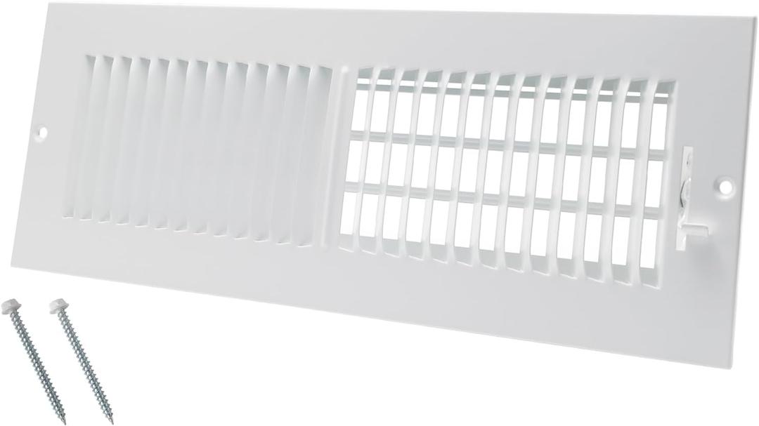 14 x 4 Inch [Duct Opening] Air Vent Covers for Wall or Ceiling - High Airflow 2 Way Steel Ventilation - Adjustable Wall/Ceiling Register, 15-3/4 Inch x 5-3/4 Inch [Overall Dimensions]