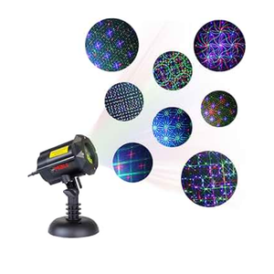 LedMall Motion 8 Patterns in 1 Red, Green, and Blue Outdoor Christmas Laser Lights Projector with remote control and Security Lock
