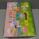 LEASEN [ 6 Surprise Golden Eggs ] 300 Pack Plastic Easter Eggs Bulks, 2.3 Inch Empty Easter Eggs, Bright Colors Plastic Eggs Fillable for Easter Hunt, Basket Stuffers Fillers, Easter Party Favor
