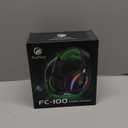 Fachixy FC-100 Wireless Gaming Headset for PS5, PS4, Switch - Gaming Headphones with Lossless Audio & 50Hrs Battery Life - Gamer Headset with Microphone for Mac, Laptop, Mobile (Blue)