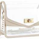 Missnine Clear Bag for Stadium Events Clear Crossbody Purse Stadium Approved Women Transparent Shoulder Bag for Concerts